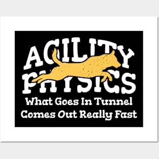 Agility Physics What Goes In Tunnel Comes Out Really Fast Posters and Art